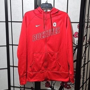 Nike Ohio State Buckeyes Therma Fit Zippered Jacket Size XL